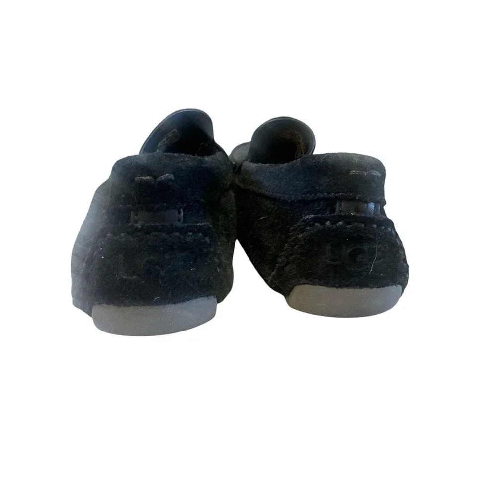 UGG Men's Black Suede Moccasin Slippers‎ | Classic Indoor Outdoor Loafers | Sz 9